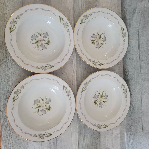 Rosenthal Selb Germany Fantasia Floral China Soup Bowls Set Of 4 - Picture 1 of 7